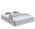 Čalouněná postel ORLANDO 90x200 Šedá Trinity s úložným prostorem kovový rošt