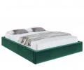 Čalouněná postel ORLANDO 120x200 Zelená Trinity s úložným prostorem kovový rošt