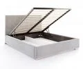 Čalouněná postel LUCERNA 180x200 Šedá Trinity s úložným prostorem kovový rošt