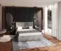 Čalouněná postel LUCERNA 180x200 Ocelová Paris s úložným prostorem kovový rošt