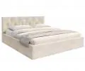 Čalouněná postel MIRAGE 90x200 Krémová Trinity s úložným prostorem kovový rošt