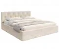 Čalouněná postel MIRAGE 180x200 Krémová Trinity s úložným prostorem kovový rošt