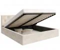 Čalouněná postel MIRAGE 180x200 Krémová Trinity s úložným prostorem kovový rošt