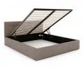 Čalouněná postel TULSA 90x200 s kovovým zdvižným roštem OTTAWA BÉŽOVÁ