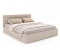 Čalouněná postel TULSA 140x200 s kovovým zdvižným roštem OTTAWA KRÉMOVÁ