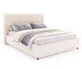 Čalouněná postel NOBILE 140x200 Krémová Paris s úložným prostorem kovový rošt