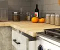 Kuchyňská sestava OLIVIA G1 – 200 cm | Bílá / Beton