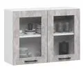 Kuchyňská sestava OLIVIA 2,4m Beton / Dub Sonoma
