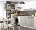 Kuchyňská sestava OLIVIA 2,4m Bílá / Beton