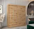 Šatní skříň s posuvnými dveřmi YORK - 180x200cm -Dub Artisan-