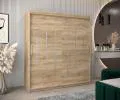 Šatní skříň s posuvnými dveřmi YORK - 180x200cm -Dub Sonoma-