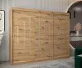 Šatní skříň s posuvnými dveřmi YORK - 250x200cm -Dub Artisan-