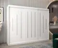 Šatní skříň s posuvnými dveřmi YORK - 250x200cm -Bílá-