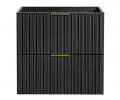 Sestava 2 koupelnových skříněk ADEL BLACK 120cm s deskou