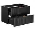Koupelnová skříňka ADEL BLACK 80 cm s deskou