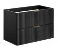 Koupelnová skříňka ADEL BLACK 80 cm s deskou