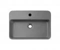 Keramické umyvadlo TRUST na desku, 55 cm, světle šedý matný povrch