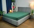 Prostěradlo JERSEY s gumou 200x220 cm ZELENÁ 100% bavlna