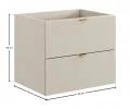 Koupelnová skříňka pod umyvalo DALIA CASHMERE 60 cm / 2 zásuvky