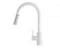 Kuchyňská baterie se sprchou TARU SLIM bílá