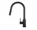 Kuchyňská baterie se sprchou TARU SLIM černá