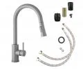 Kuchyňská baterie se sprchou TARU SLIM šedá