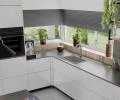 Granitový dřez ELITE šedý + sifon chrom 80 x 50 x 21 cm