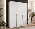 Šatní skříň PIANO 1, 150x52x202 cm | Bílá mat / kašmírové úchyty