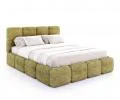 Čalouněná postel DELICATO 180x200 cm Zelená Cleo s úložným prostorem kovový rošt