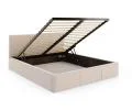 Čalouněná postel FRESIA 180x200cm Krémová Paris s úložným prostorem kovový rošt