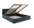 Čalouněná postel FRESIA 120x200cm Modrá Paris s úložným prostorem kovový rošt