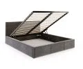 Čalouněná postel FRESIA 180x200cm Šedá Paris s úložným prostorem kovový rošt