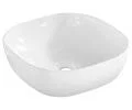 Keramické umyvadlo SMILE, bílá, 41 cm