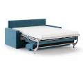 Rozkládací pohovka VIBO MODRÁ SZTRUKS 140x197cm