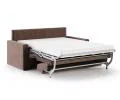 Rozkládací pohovka VIBO HNĚDÁ SZTRUKS 140x197cm