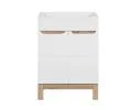 Koupelnová sestava BALI WHITE 60cm s vysokou skříňkou, zrcadlem a umyvadlem