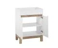 Koupelnová sestava BALI WHITE 60cm s vysokou skříňkou, zrcadlem a umyvadlem