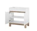 Koupelnová sestava BALI WHITE 80cm s vysokou skříňkou 2D, zrcadlem a umyvadlem