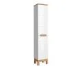 Koupelnová sestava BALI WHITE 80cm s vysokou skříňkou 2D, zrcadlem a umyvadlem