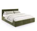 Čalouněná postel FRESIA 90x200 s kovovým zdvižným roštem OLIVOVÁ TRINITY