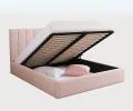 Čalouněná postel COLORADO 200x200 s kovovým zdvižným roštem RŮŽOVÁ TRINITY