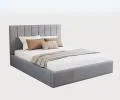 Čalouněná postel COLORADO 120x200 s kovovým zdvižným roštem ŠEDÁ TRINITY