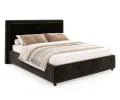 Čalouněná postel NOBILE 90x200 Černá Paris s úložným prostorem kovový rošt
