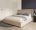 Čalouněná postel NOBILE 120x200 Béžová Paris s úložným prostorem kovový rošt