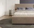 Čalouněná postel NOBILE 120x200 Béžová Paris s úložným prostorem kovový rošt