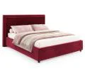 Čalouněná postel NOBILE 120x200 Vínová Paris s úložným prostorem kovový rošt