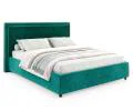 Čalouněná postel NOBILE 160x200 Tyrkysová Paris s úložným prostorem kovový rošt