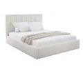 Čalouněná postel COLORADO 180x200 s kovovým zdvižným roštem BÍLÁ PARIS