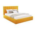 Čalouněná postel COLORADO 140x200 s kovovým zdvižným roštem ŽLUTÁ PARIS
