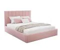 Čalouněná postel COLORADO 140x200 s kovovým zdvižným roštem RŮŽOVÁ PARIS